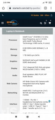 Hp Pavilion 15cc- 624 tx